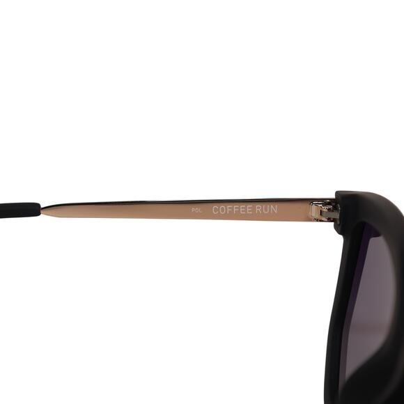 Quay Australia COFFEE RUN Polarized Round Womens Sunglasses - Black/Smoke - NWT - Picture 8 of 11